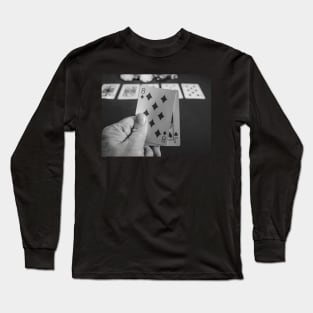 Poker player with the hole cards Long Sleeve T-Shirt